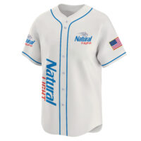 Personalized Natural Light USA Flag Baseball Jersey