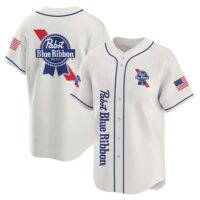 Personalized Pabst Blue Ribbon USA Flag Baseball Jersey