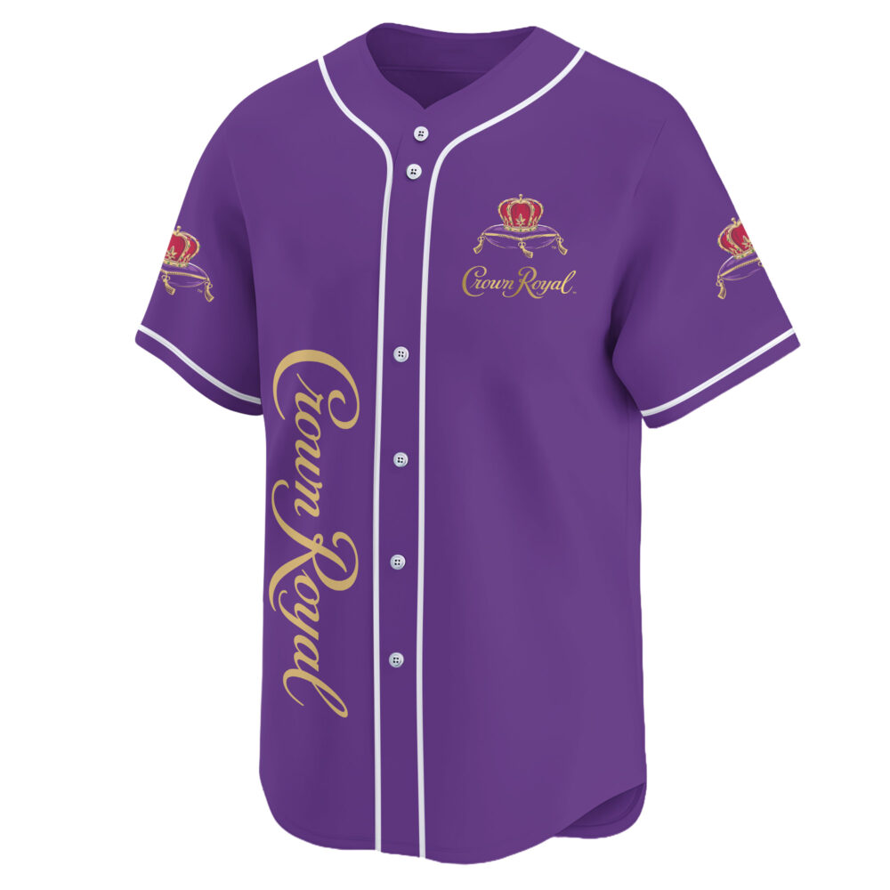 Personalized Purple Crown Royal Baseball Jersey Personalized Purple Crown Royal Baseball Jersey