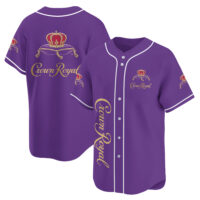 Personalized Purple Crown Royal Baseball Jersey