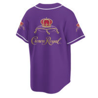 Personalized Purple Crown Royal Baseball Jersey