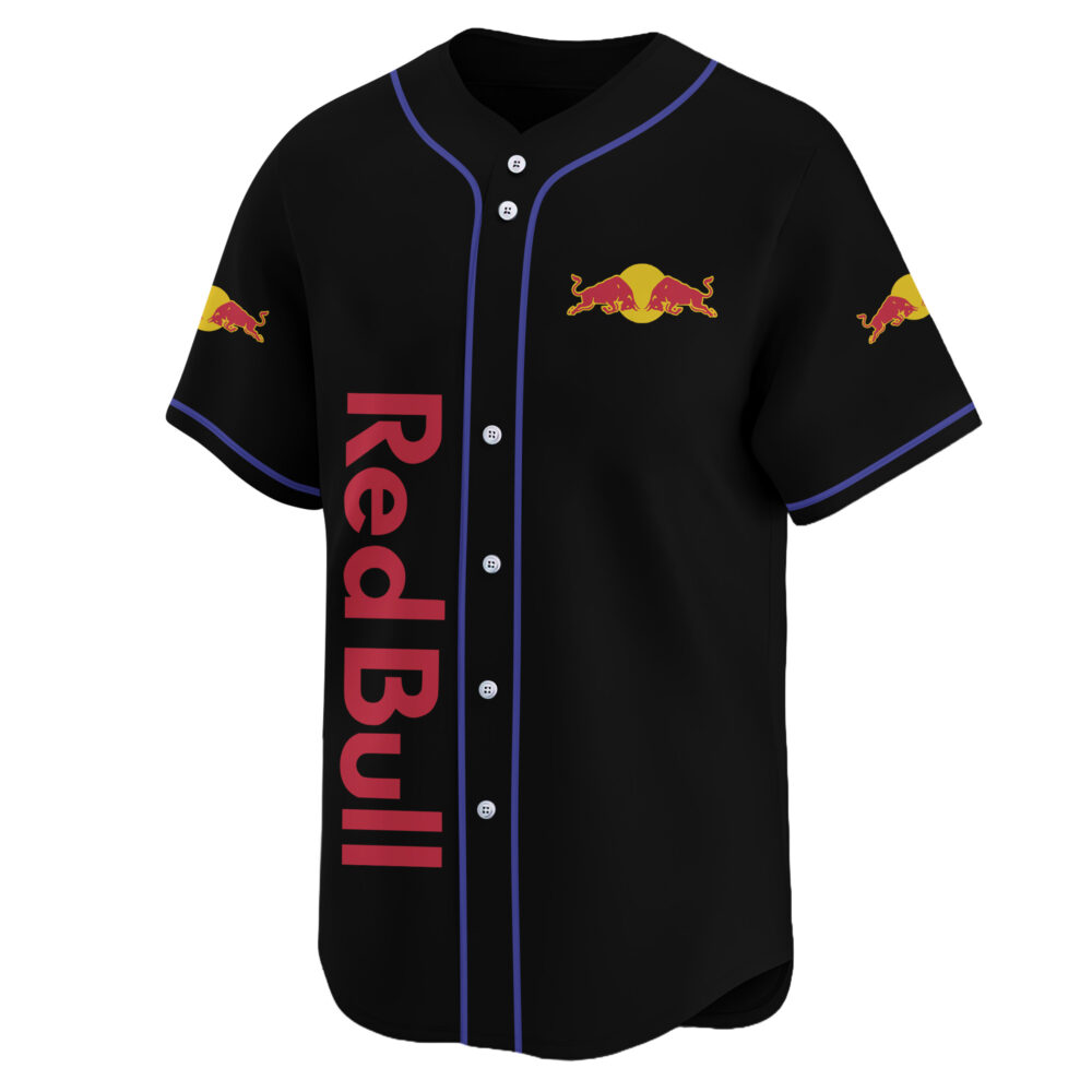 Personalized Red Bull American Flag Baseball Jersey Personalized Red Bull American Flag Baseball Jersey