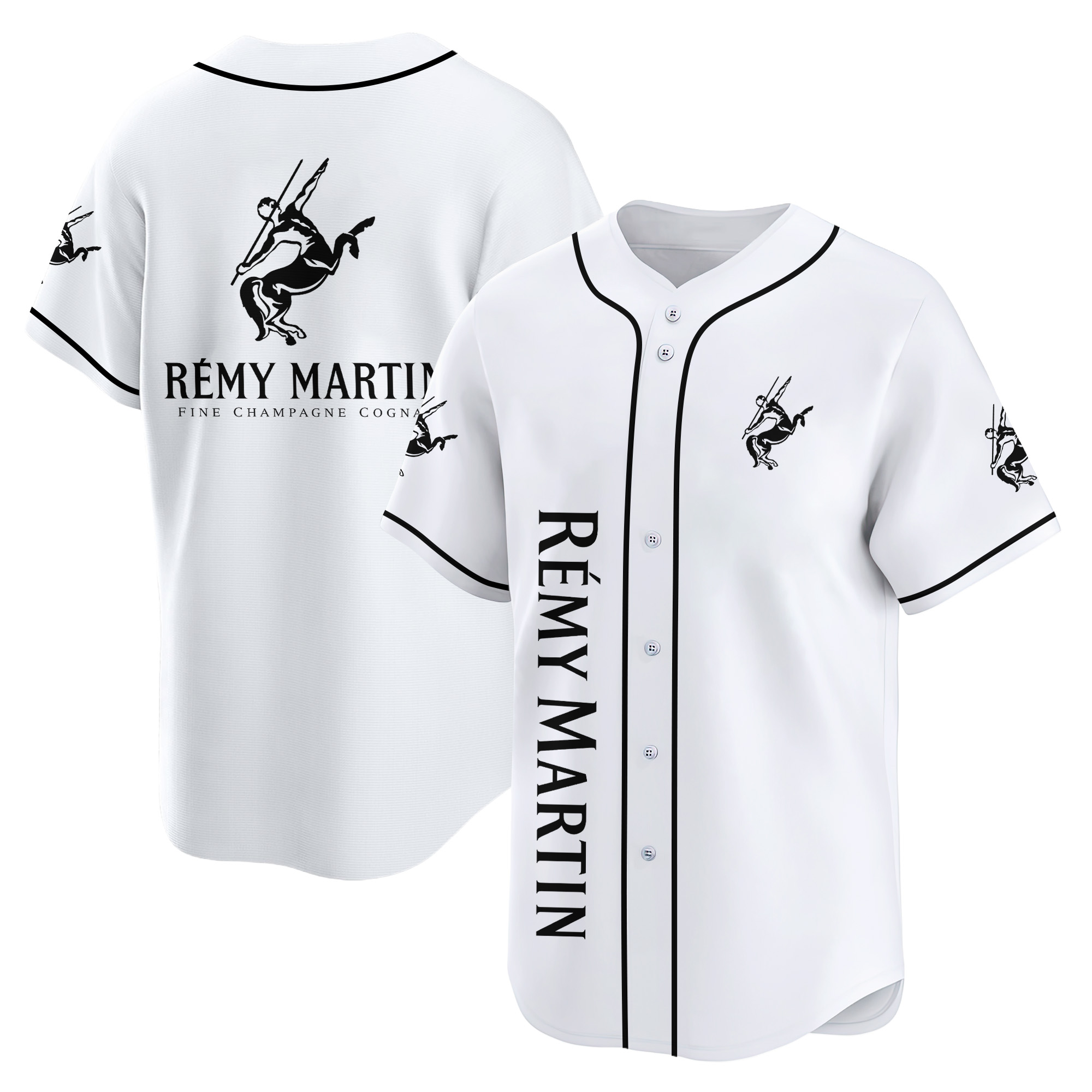 Personalized Remy Martin White Baseball Jersey