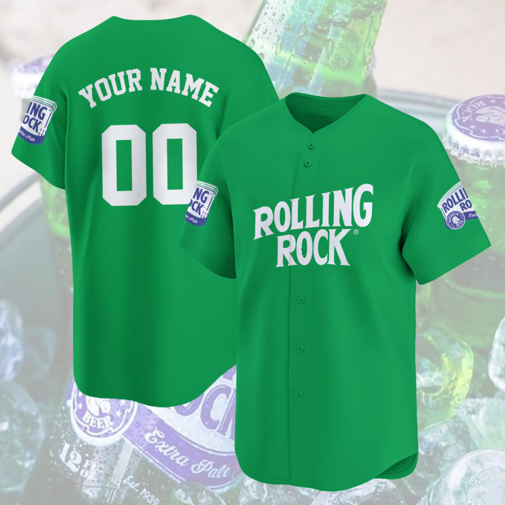 Personalized Rolling Rock Baseball Jersey Personalized Rolling Rock Baseball Jersey