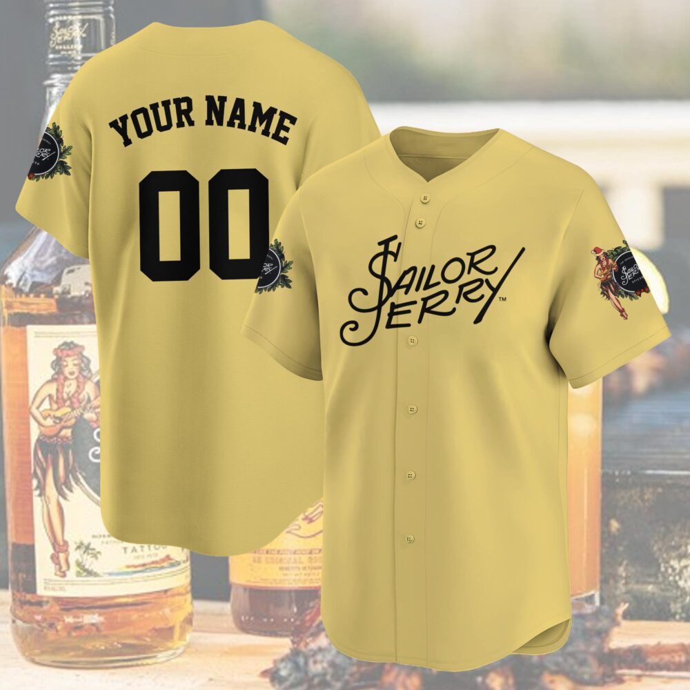 Personalized Sailor Jerry Baseball Jersey Personalized Sailor Jerry Baseball Jersey