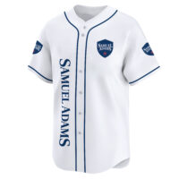 Personalized Samuel Adams White Baseball Jersey
