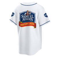 Personalized Samuel Adams White Baseball Jersey