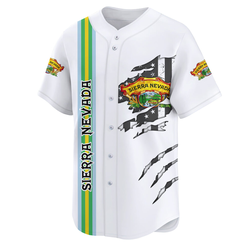 Personalized Sierra Nevada Claw Scratches Baseball Jersey Personalized Sierra Nevada Claw Scratches Baseball Jersey