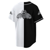 Personalized Split Patron Tequila Black And White Baseball Jersey