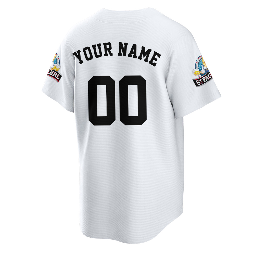 Personalized St Pauli Girl Baseball Jersey Personalized St Pauli Girl Baseball Jersey