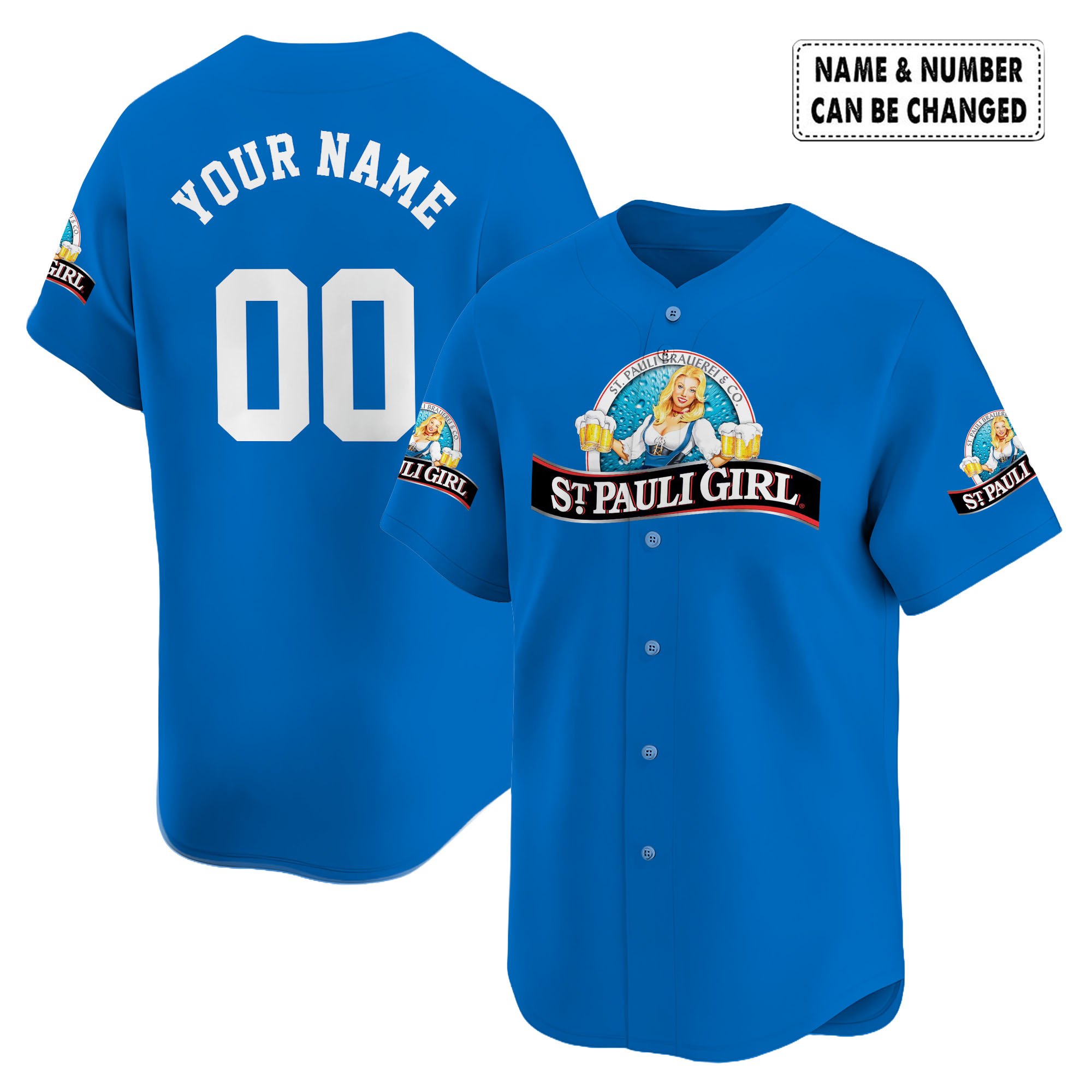 Personalized St Paulies Girl Baseball Jersey