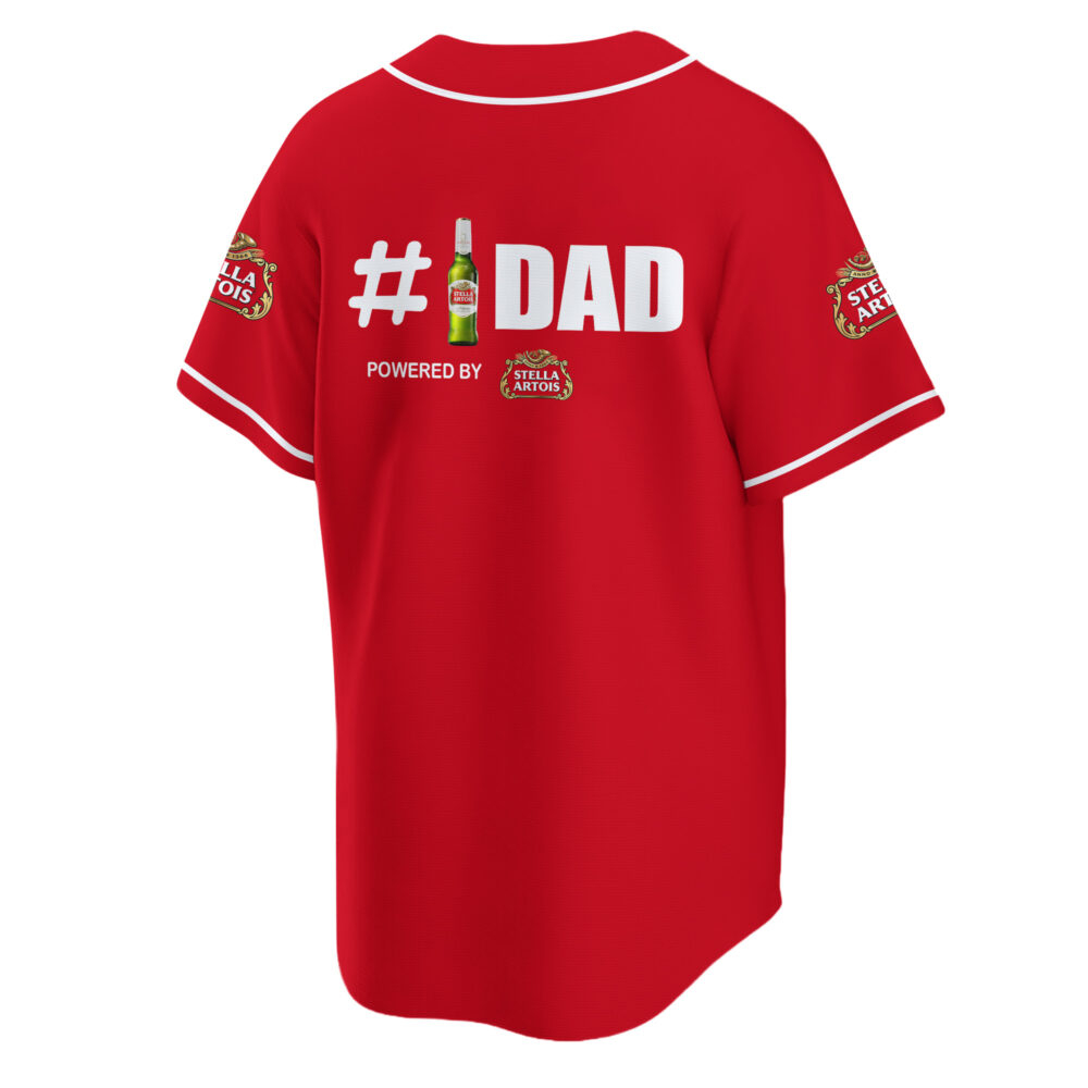 Personalized Stella Artois Happy Father's Day Baseball Jersey Personalized Stella Artois Happy Father's Day Baseball Jersey
