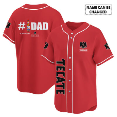 Personalized Tecate Happy Father's Day Baseball Jersey