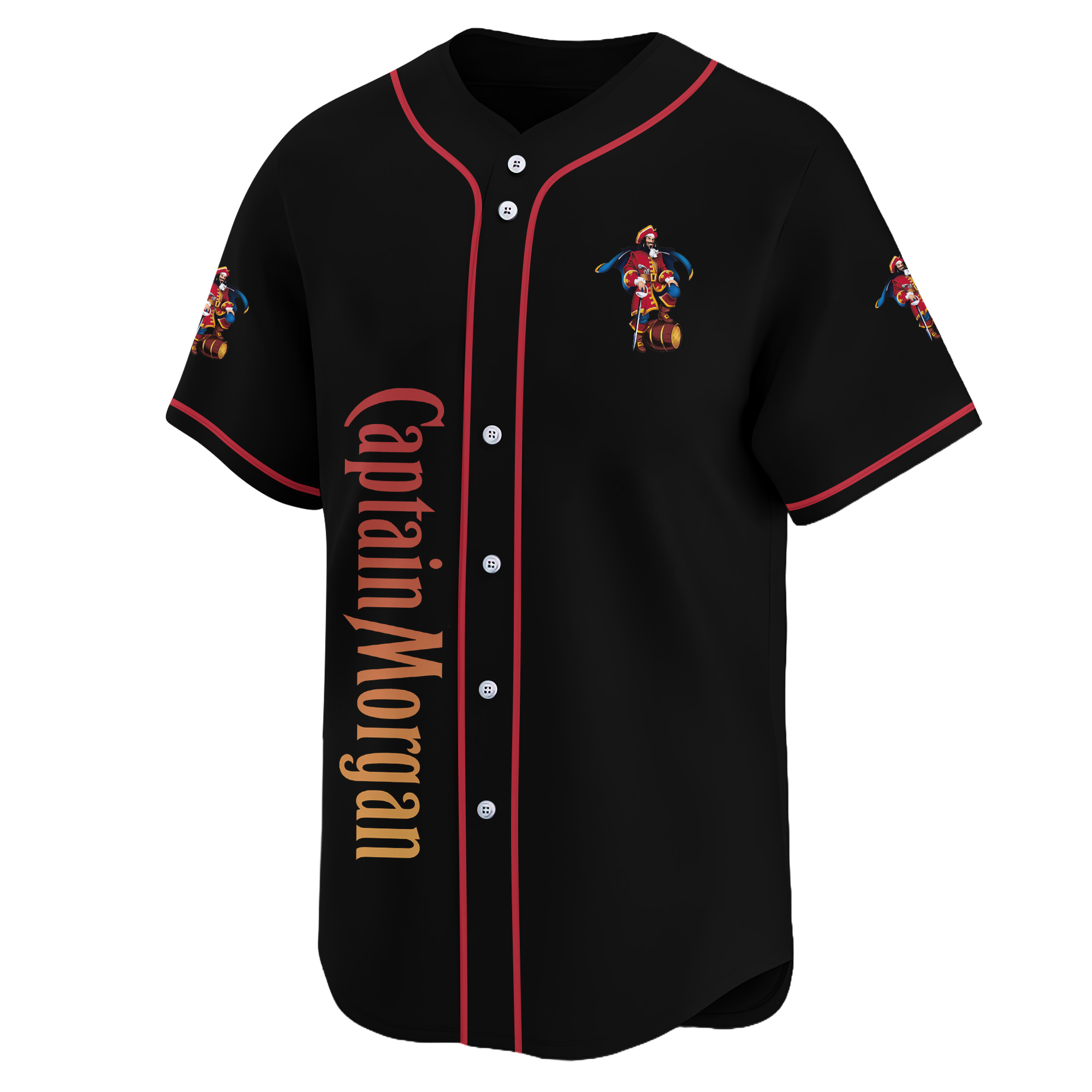 Personalized The Girl Like Captain Morgan Baseball Jersey