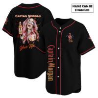 Personalized The Girl Like Captain Morgan Baseball Jersey