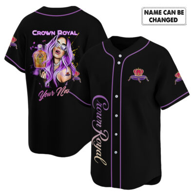 Personalized The Girl Like Crown Royal Baseball Jersey