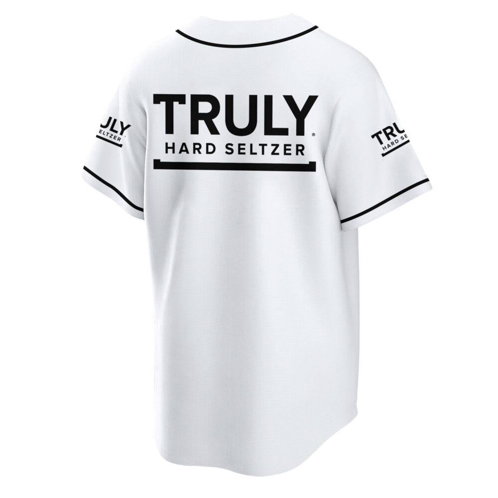 Personalized Truly Hard Seltzer White Baseball Jersey Personalized Truly Hard Seltzer White Baseball Jersey