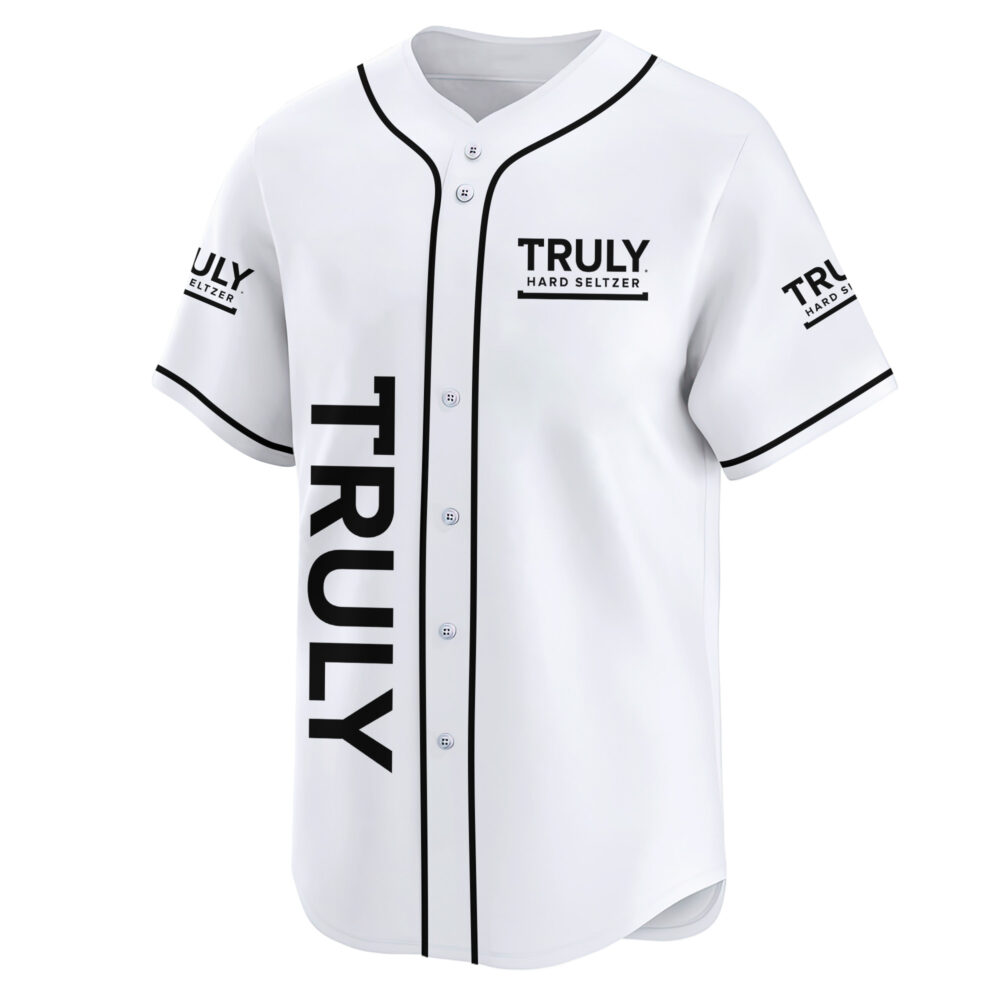 Personalized Truly Hard Seltzer White Baseball Jersey Personalized Truly Hard Seltzer White Baseball Jersey