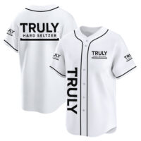 Personalized Truly Hard Seltzer White Baseball Jersey