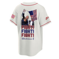 Personalized Trump Fight Fight Fight Budweiser Baseball Jersey