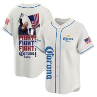 Personalized Trump Fight Fight Fight Corona Extra Baseball Jersey
