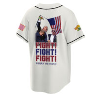Personalized Trump Fight Fight Fight Sierra Nevada Baseball Jersey