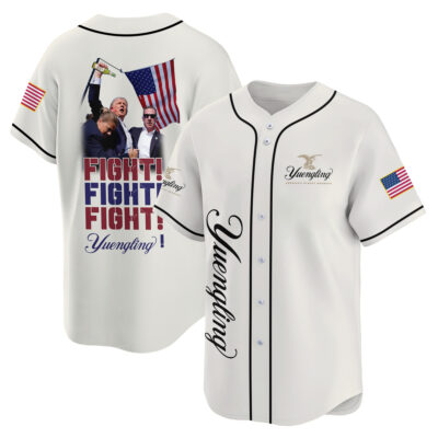 Personalized Trump Fight Fight Fight Yuengling Baseball Jersey
