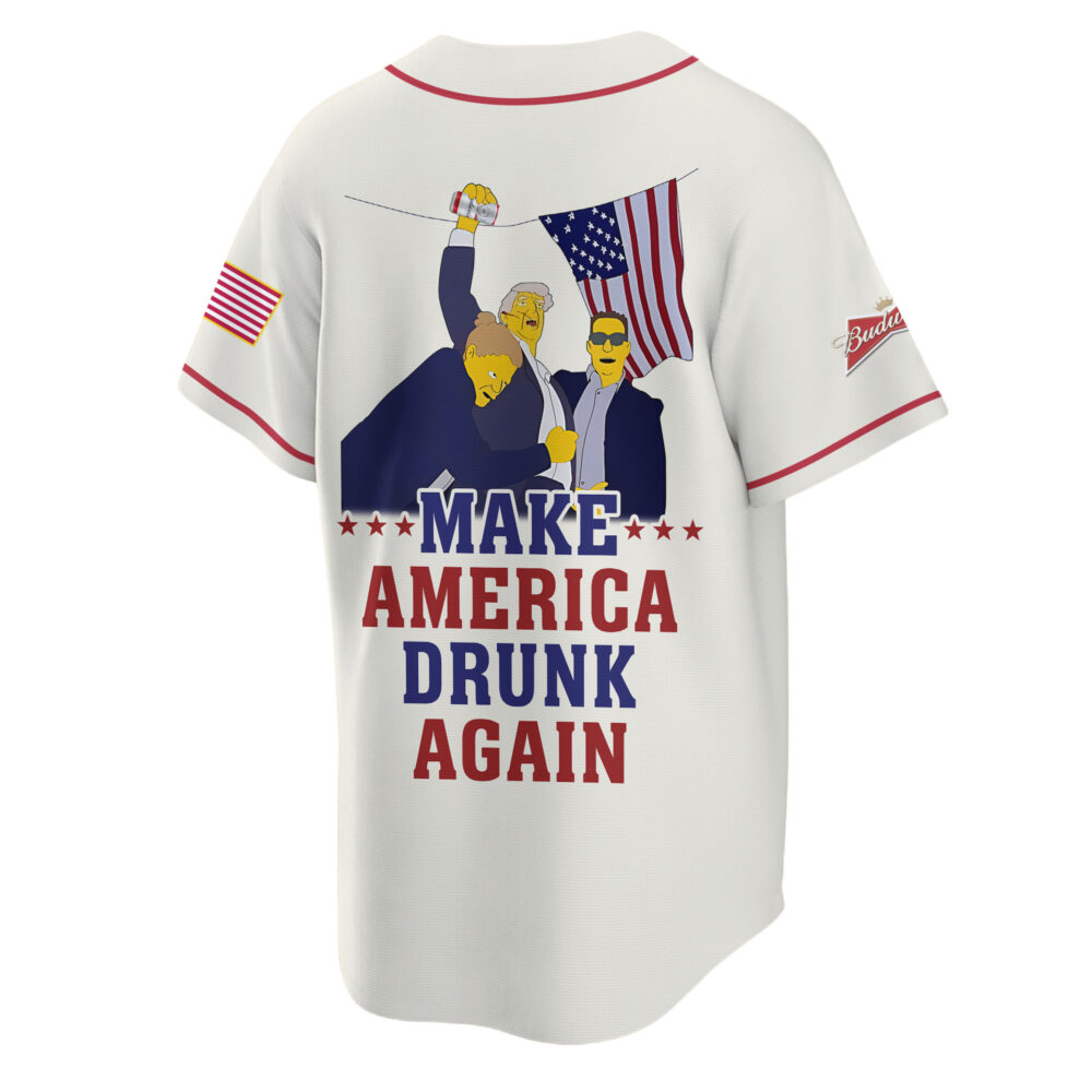 Personalized Trump Make American Drunk Budweiser Again Baseball Jersey Personalized Trump Make American Drunk Budweiser Again Baseball Jersey