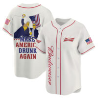 Personalized Trump Make American Drunk Budweiser Again Baseball Jersey