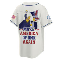 Personalized Trump Make American Drunk Busch Light Again Baseball Jersey