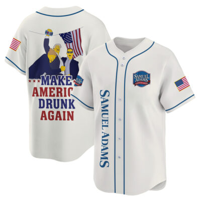 Personalized Trump Make American Drunk Samuel Adams Again Baseball Jersey
