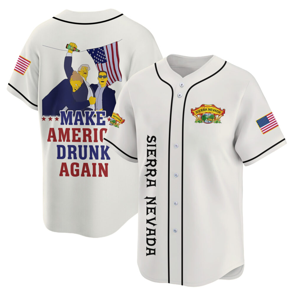 Personalized Trump Make American Drunk Sierra Nevada Again Baseball Jersey Personalized Trump Make American Drunk Sierra Nevada Again Baseball Jersey
