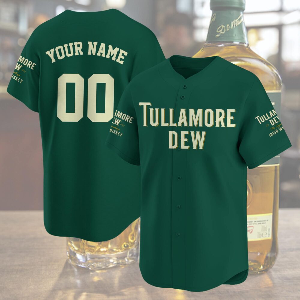 Personalized Tullamore Dew Baseball Jersey Personalized Tullamore Dew Baseball Jersey