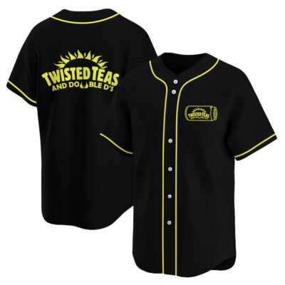 Personalized Twisted Tea And Doble D'S Baseball Jersey