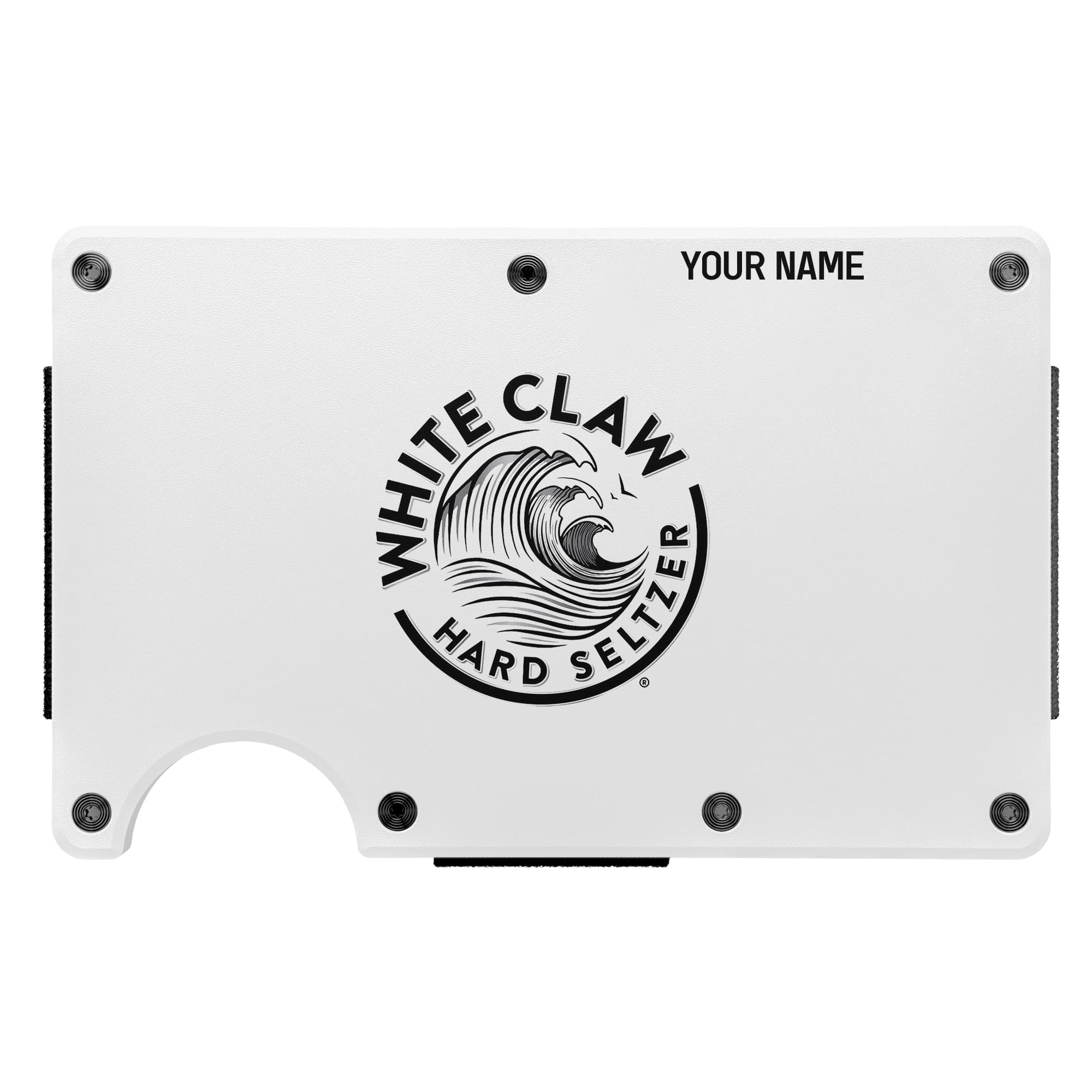 Personalized White Claw Metal Card Holder