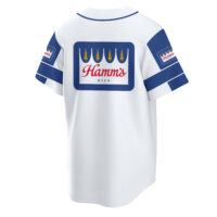 Personalized White Hamm's Beer Baseball Jersey