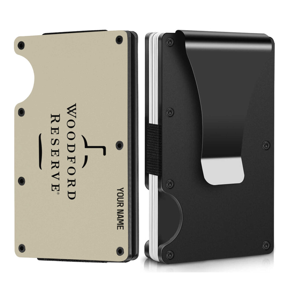 Personalized Woodford Reserve Metal Card Holder Personalized Woodford Reserve Metal Card Holder