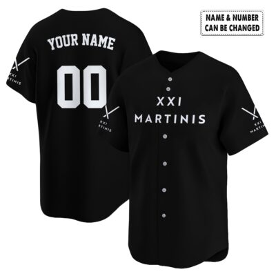 Personalized XXI Martinis Baseball Jerseys