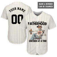 Surviving Father Hood One Beer At A Time Baseball Jersey