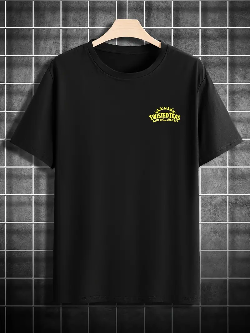 Twisted Teas Graphic T-Shirt - Relaxed Fit, Crew Neck, Round Neckline, Summer Fashion Sports Top, Letter Print, Breathable, Soft, Comfortable, Casual Wear for Adults Twisted Teas Graphic T-Shirt - Relaxed Fit, Crew Neck, Round Neckline, Summer Fashion Sports Top, Letter Print, Breathable, Soft, Comfortable, Casual Wear for Adults
