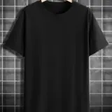 Vibrant Little Boy Print Short Sleeve T-Shirt - Men's Summer Casual Athletic Crew Neck Top for Daily Wear - Comfortable, Breathable, and Stylish